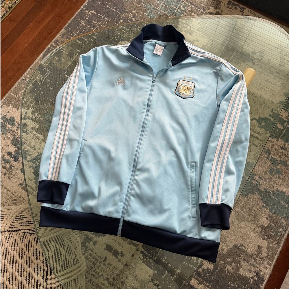Adidas Argentina Soccer Leo Messi Track Jacket